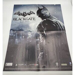 Batman Arkham Origins & Blackgate Double Sided Video Game Promo Poster 20x15